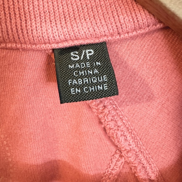 Tommy Bahama Coral 1/4 Zip Pullover Sweatshirt Size S Zipper Pockets - Picture 5 of 7